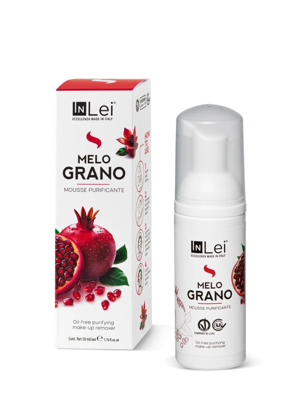 InLei MOUSSE GRÁNÁTALMA TISZTÍTÓ SMINKLEMOSÓ  50ml
